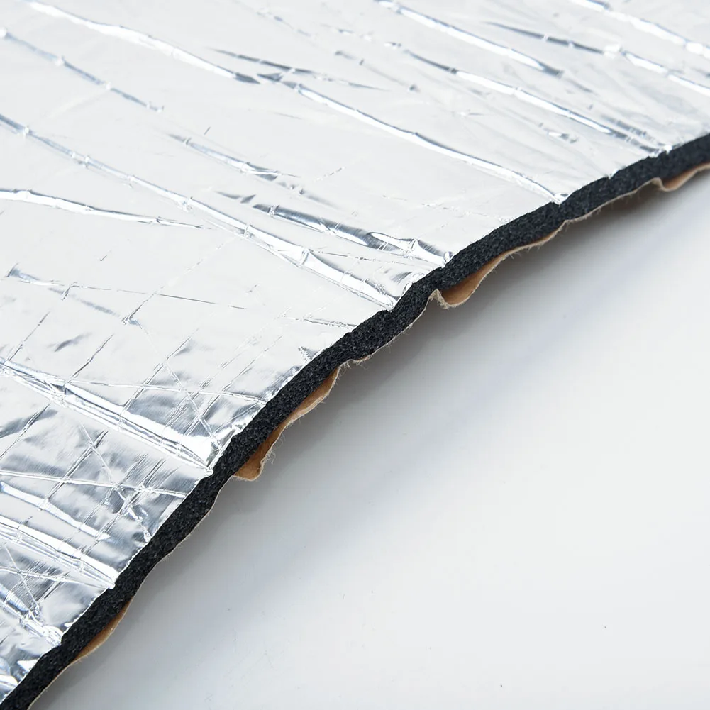 25cm*50cm Soundproof Pad 5mm Insulation Insulator Interior Mat Accessory Silver Air conditioning tube Aluminum Foil Audio