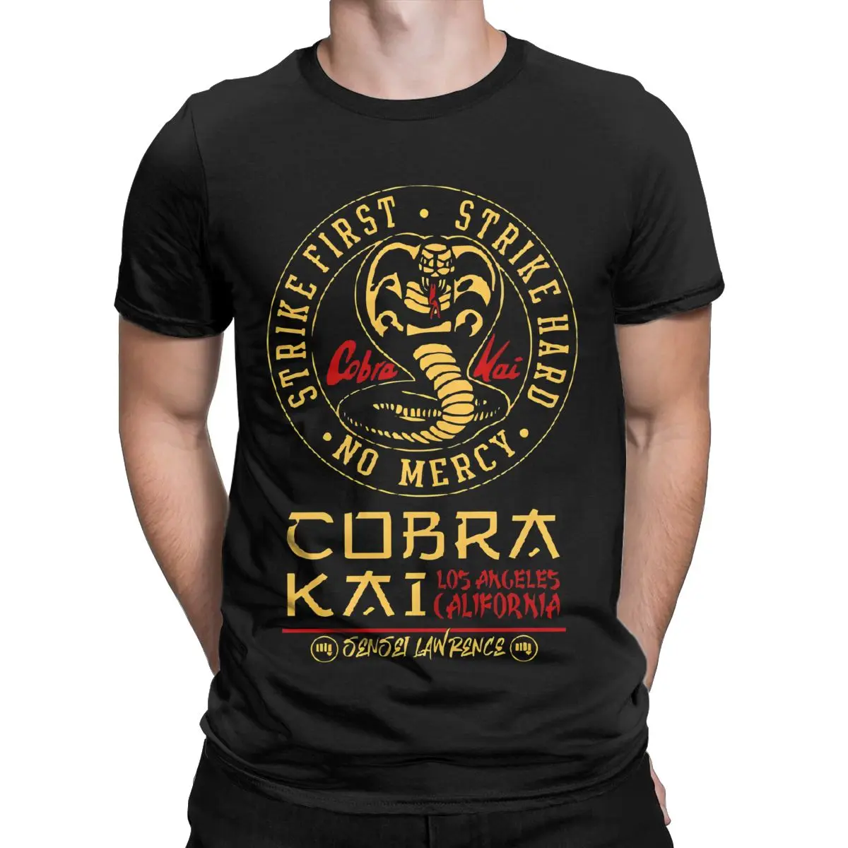 Summer Cobra Kai Team Logo Tv Drama Snakes Men Women\'s T Shirt Apparel Vintage Tees T-Shirts Pure Cotton Original Clothes