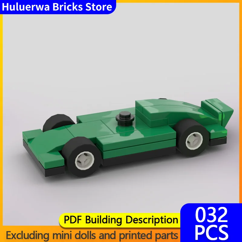 

Модель скоростного гоночного автомобиля MOC, строительные кирпичи, формула 1, маленький автомобиль, модульная технология, детские праздничные подарки, сборка игрушек, костюм