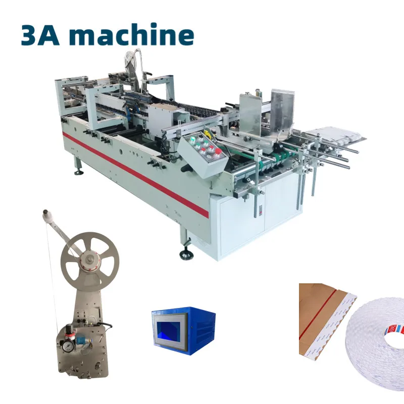 CQT-DSA2 Automatic Double-sided Adhesive Pneumatic Pasting Machine Cardboard Box Making Machine Folder Gluer Wood Case