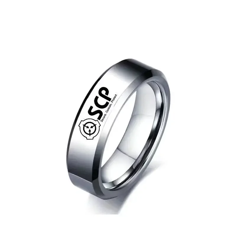 SCP Foundation Cosplay Metal Ring For Men Women Casual Pendant Jewelry Accessories Size 7-12