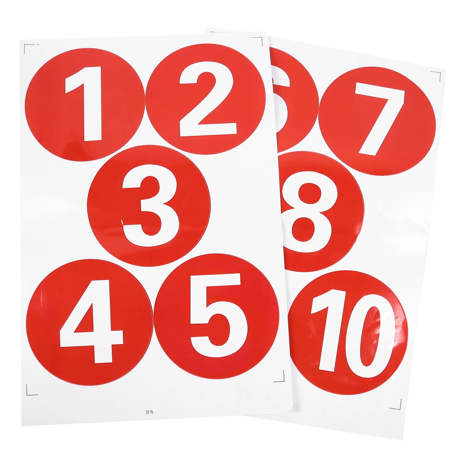 

Waterproof PVC Number Stickers Large Sheets Stationery Store Organization DIY Craft Projects Machine Labels