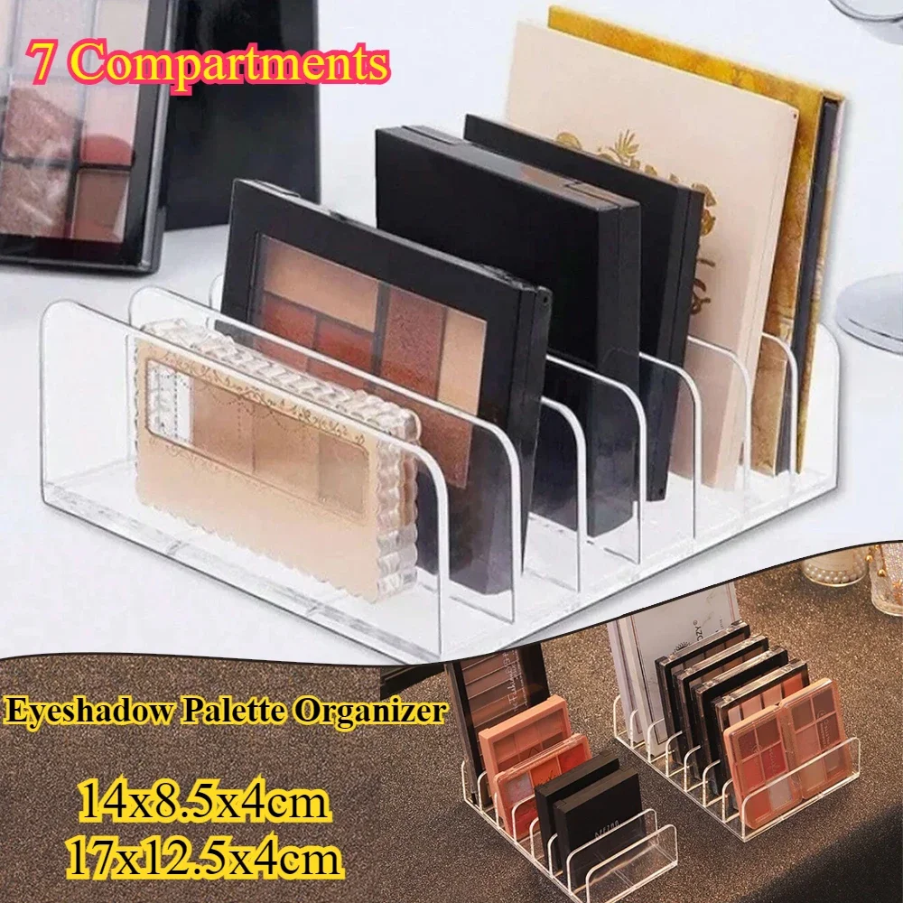 

7 Grids Eye Shadow Organizer Powder Drawer Divider Compartment Desktop Makeup Blush Cosmetic Storage Racks Make Up Organizer 1PC