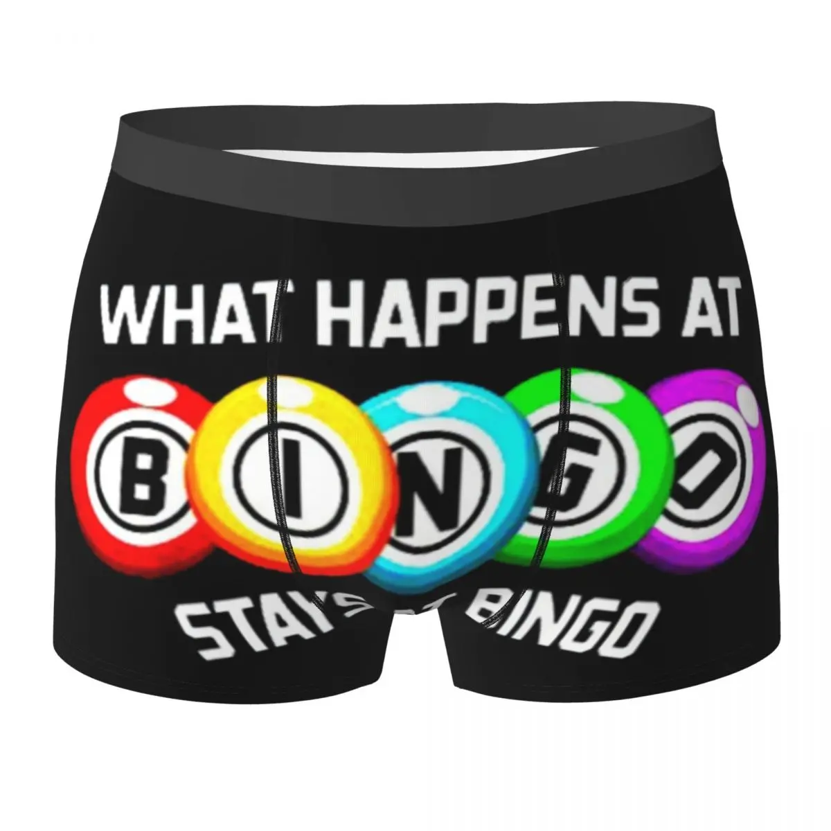 

Boxer Underpants Shorts What Happens At Bingo Panties Men's Comfortable Underwear for Homme Man Boyfriend Gift