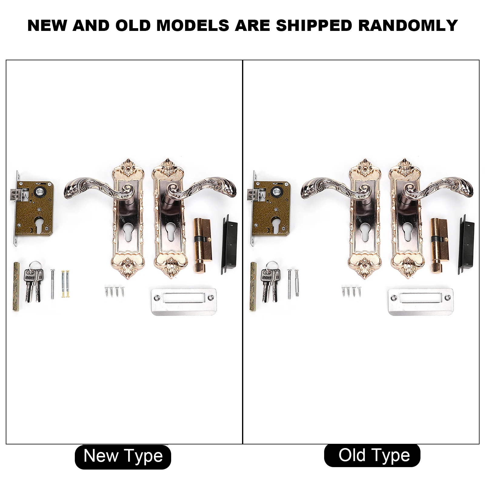 الأوروبي الرجعية خمر قفل الباب الداخلية مكافحة سرقة قفل باب الغرفة رافعة مجموعة قفل الباب الأوروبي قفل الباب خمر #6