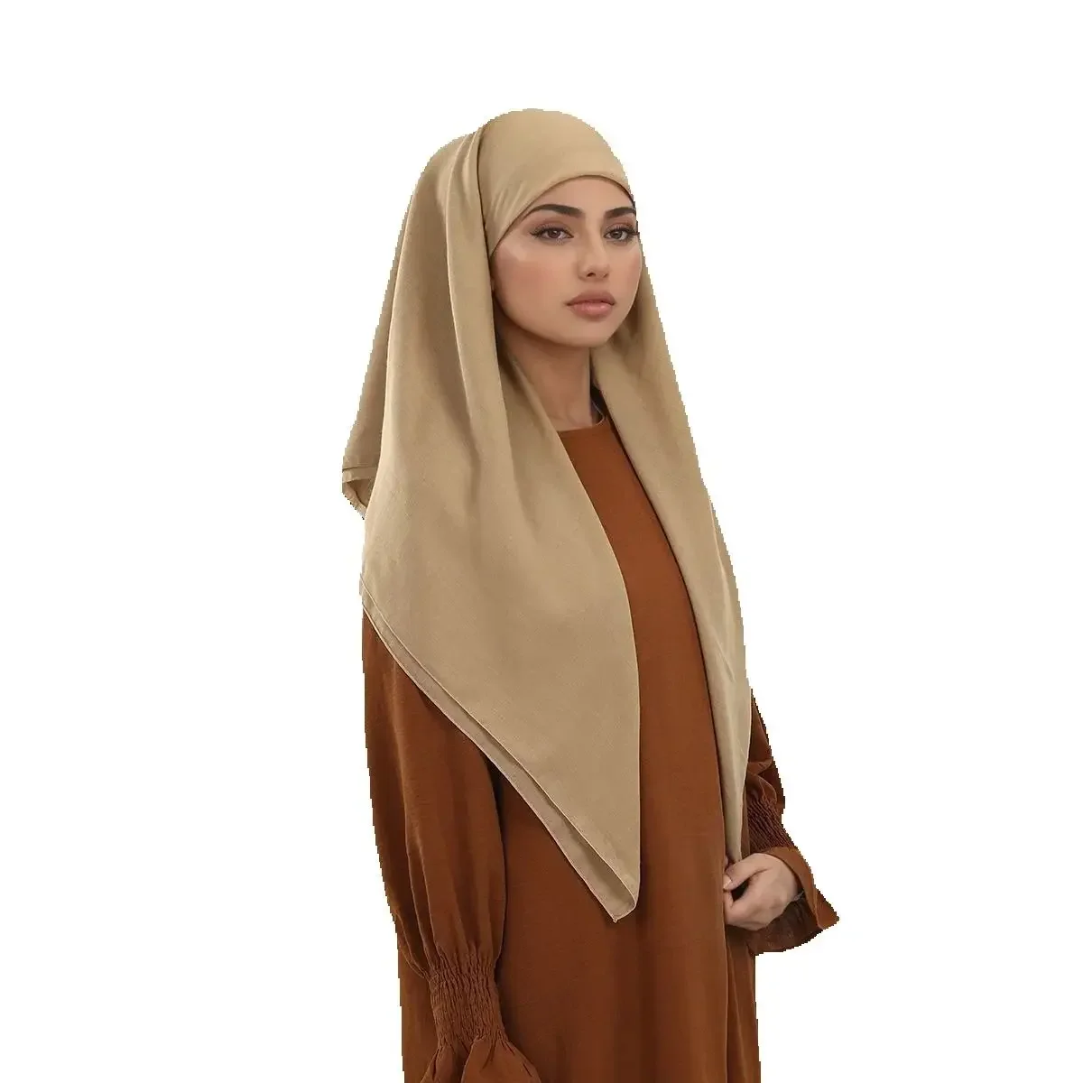 

Мусульманские женские мгновенные хиджабы для Рамадана и Ид с эластичной лентой, тюрбаны, шали Амира, головные платки, никабы, никабы, кепки