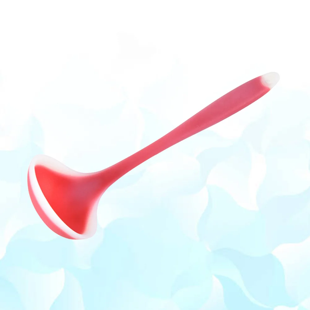 

Red Non-Stick Silicone Soup Ladle Heat Resistant Long Handle Perfect for Mixing Cooking Serving Multiple Foods