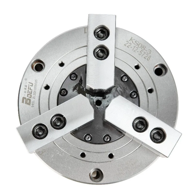 BDEFU Solid Three Jaw Pneumatic Chuck Customizable for Heavy Applications and Long Lasting Performance