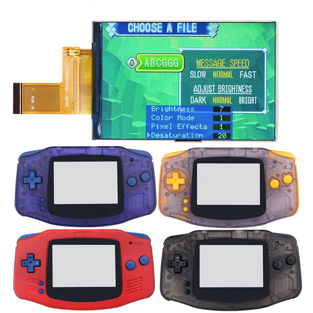 

IPS LCD 3.0 inch Screen V5 Kits For GameBoy Advance GBA With Customized Housing Shell 720*480 Highlight brightness V5 IPS LCD