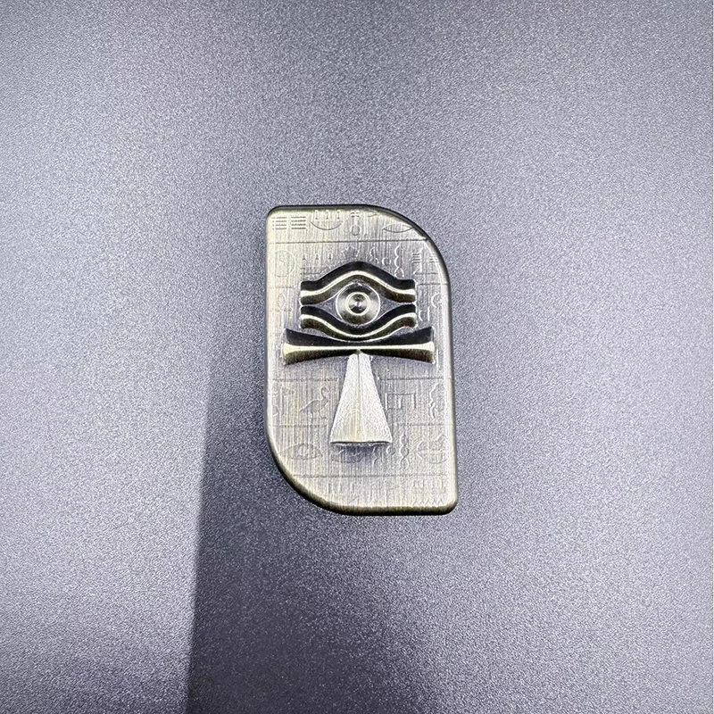 ミレニアムアイ EDC メカニカルスライドブロック回転指先ジャイロスコープ、デスクトップおもちゃの減圧とリラックス用