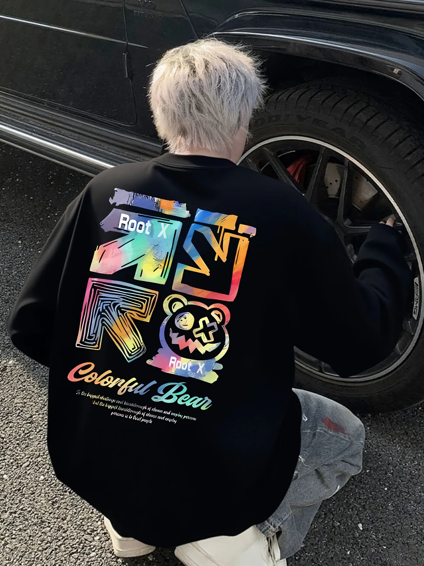Undershirt Crew Neck - 남성용 얇은 긴팔 크루넥 스웨트셔츠, 트렌디한