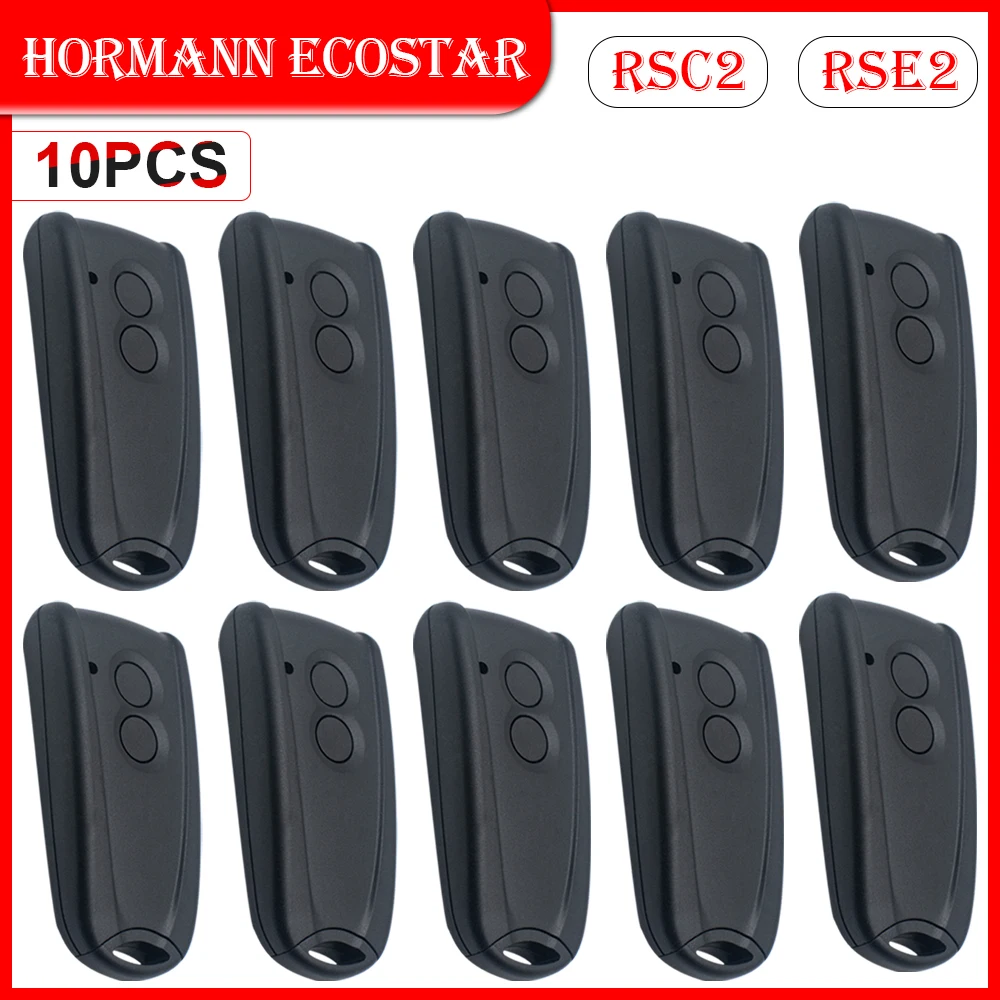 

1/3/5/10pcs Hormann ECOSTAR RSC2 RSE2 Garage Door Remote Control 433MHz Rolling Code Liftronic 500 700 800 Keychain Gate Opener