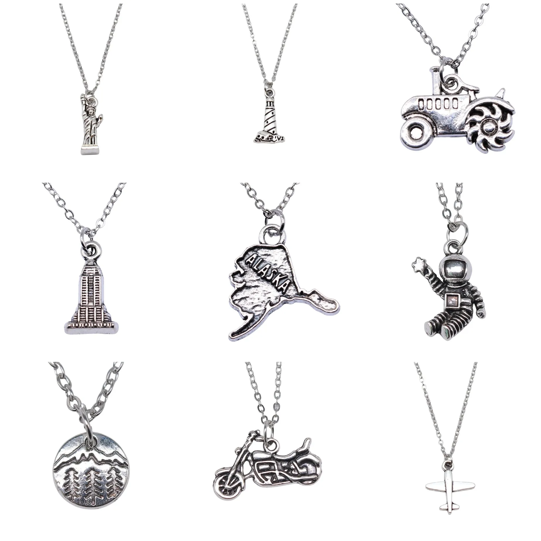 Travel Outer Space Galaxy Wanderlust Necklaces Necklace With {CHAIN} Pendant For Women Jewelry Accessories