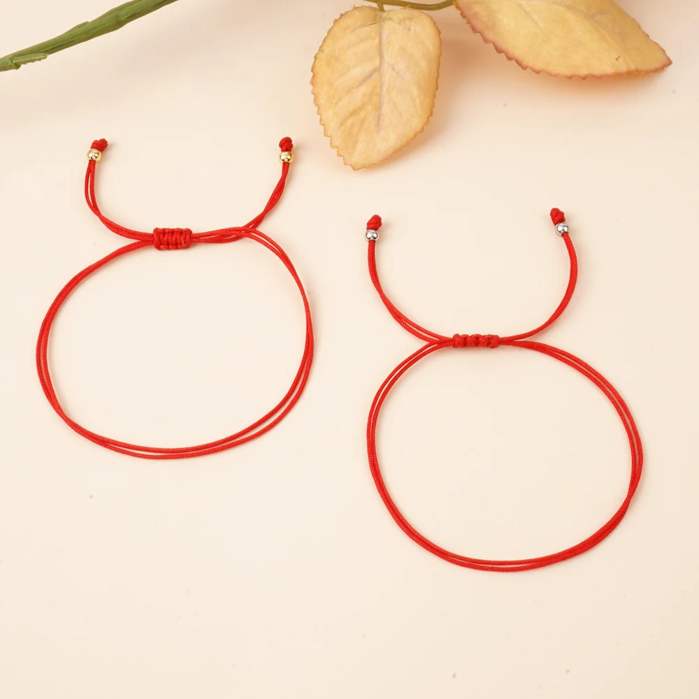 Handmade Boho Red Rope Healing Luck Bracelet