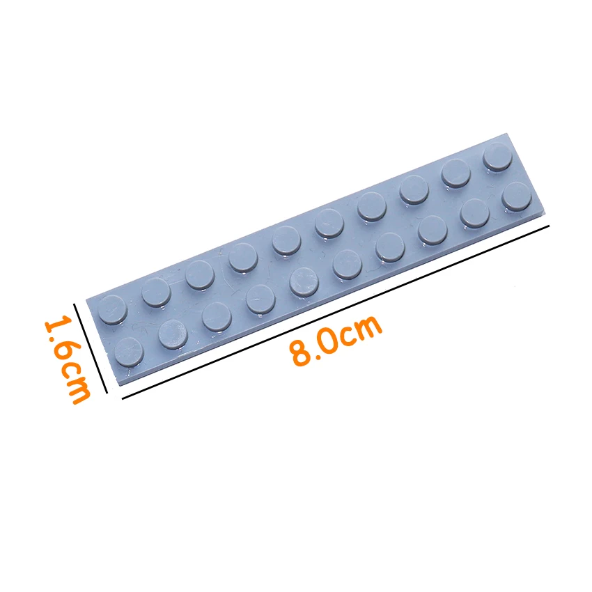 MOC Assemble Particles DIY Building Blocks 2*10 Figures Bricks 20PCS Size 2x10 Dot Plate Educational Creative Toy for Kid 3832