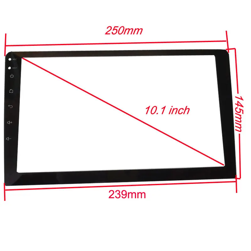 10.1 inch Car Tempered Glass Protective Film Sticker for Radio stereo DVD GPS touch full LCD screen