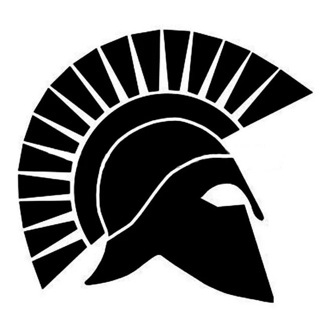 

11*10CM SPARTAN HELMET Car Sticker Cartoon Helmet Decorated Car Window Stickers And Decals