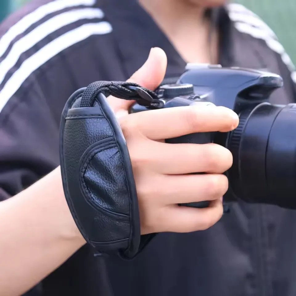 1/2PCS Camera Wrist Straps Anti-fall Padded Leather Hand Grip for DSLR Nikon Sony Digital Cameras Straps Hanging Cord Clips