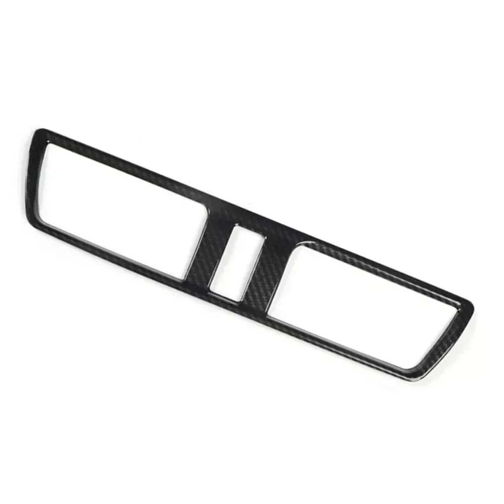 Air Vents Cover Frame For Mazda 3 For Axela 14- 19 Carbon Fiber Middle Air Outlet Lid Auto A/C Air Vents Cap Bezel Plastic