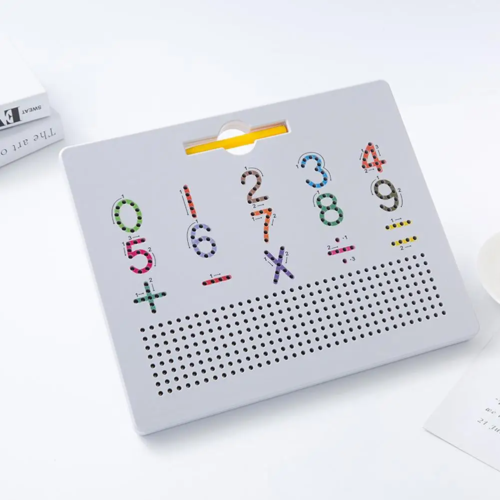 Kids Magnetic Steel Ball Drawing Board Toys Parish Alphanumeric Learning Writing Board Diy Drawing Training Kids Learning Toy