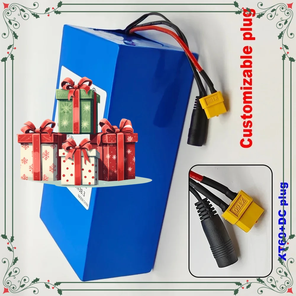36V Rechargeable Battery 20Ah lithium-ion battery with BMS 10S6P battery pack for bicycles, wheelchairs, outdoor motorcycles