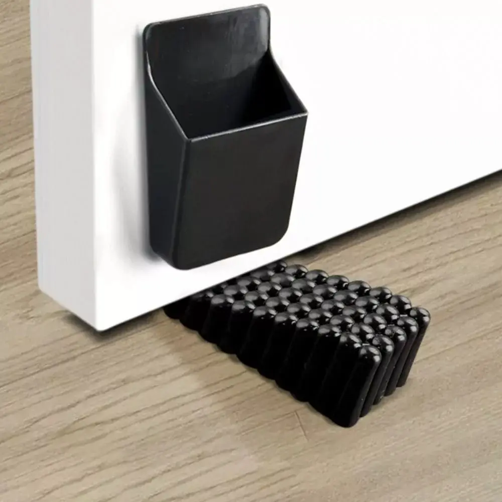 Door Blocking Device Silicone Door Stopper Reduce Noise Doorstop with Storage Box Anti Collision Wall Protectors Hardware