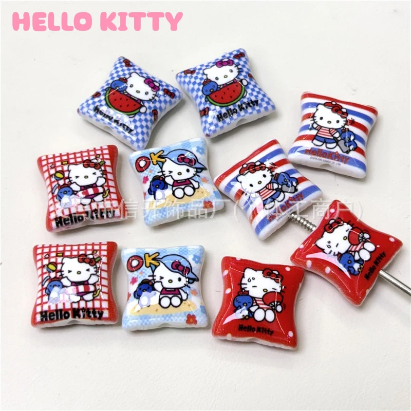 

Cartoon Anime Sanrio HelloKitty Bead with Hole Printed Candy Handmade DIY Bead Pen Accessories,Phone Key chains Jewelry Material