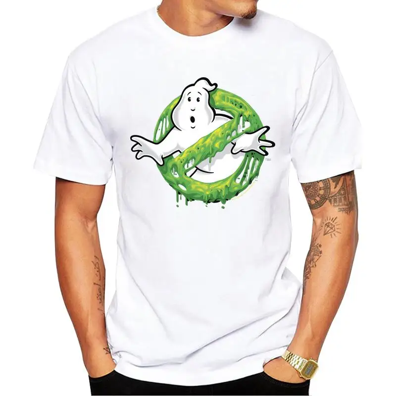

FPACE Halloween Casual Men T-Shirt Fashion No Ghosts Slime Printed Hipster Tshirts Short Sleeve t shirts Basic Tee