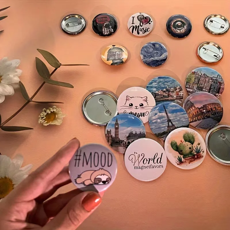 Customizable Printed Emblem: Select Size & Quantity Personify with Text Photos Patterns Ideal for Promotions Work Birth