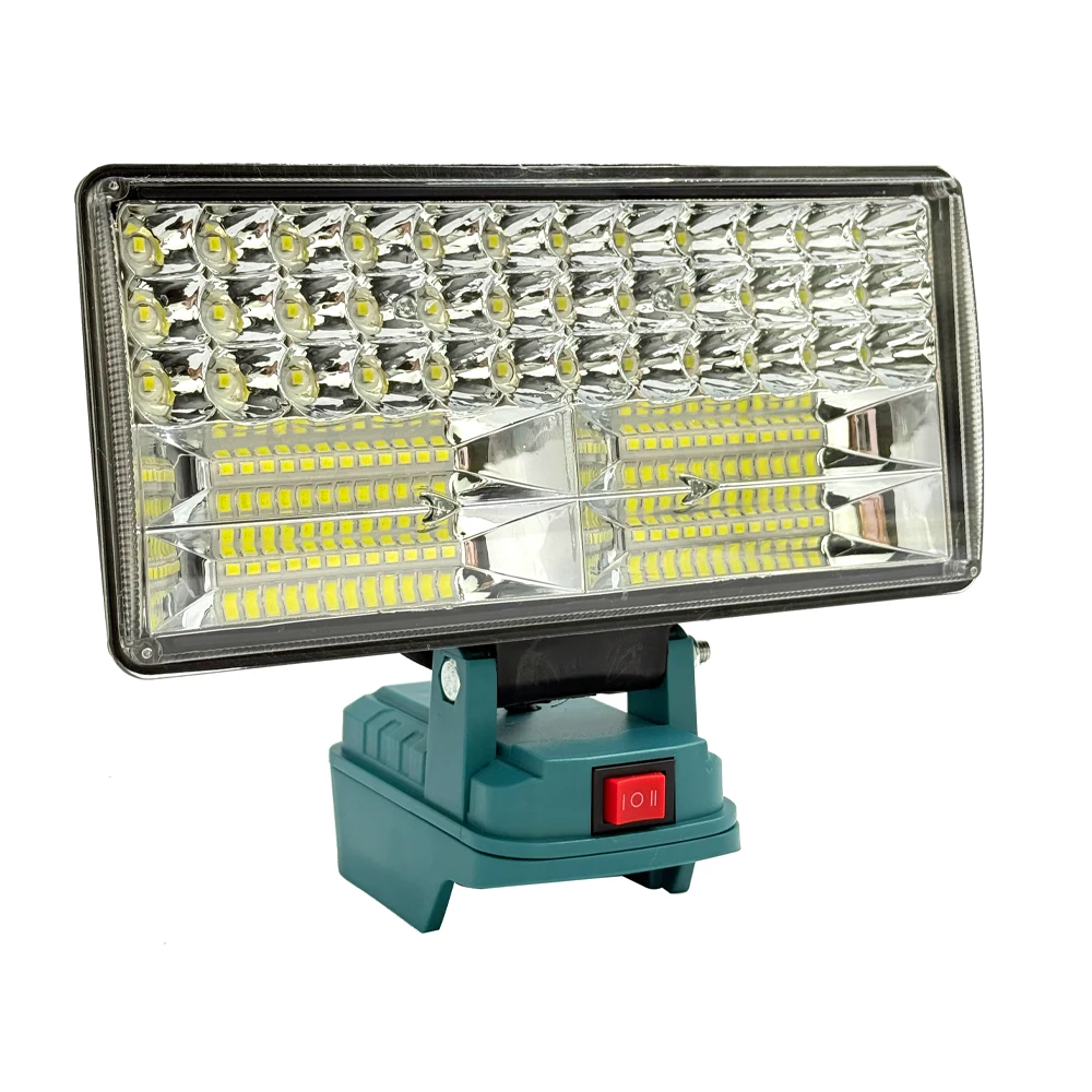 Kabellose LED-Arbeitsleuchte Kompatibel mit Makita-Akkus, Zweistufig Einstellbare Flutlichtleuchte bis zu 90W 5400 Lumen mit USB-Ladeanschluss – Detail 4
