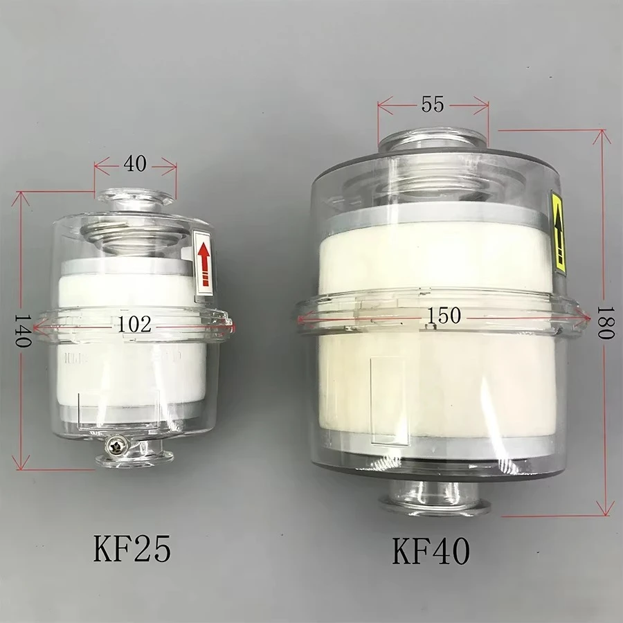 Rotary Vane Pump Oil Mist Eliminator For 2XZ 2X Series Vacuum Pump Exhaust Separator KF25 KF40 Flange Interface Filter
