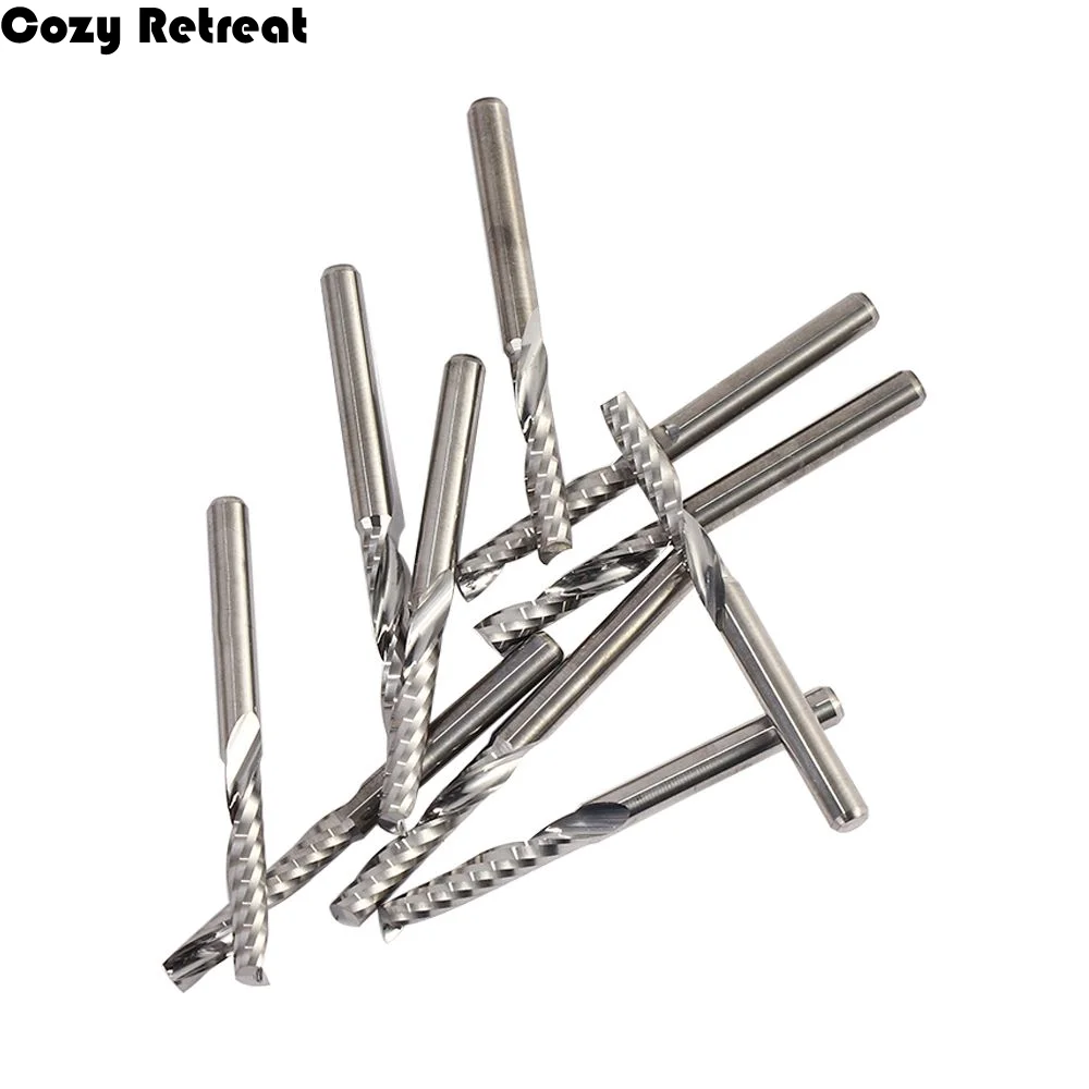 

High Quality Flat Nose End Rotary Rasp Single Flute 10pcs Milling Cutter Engraving Tool Carbide Router Bits