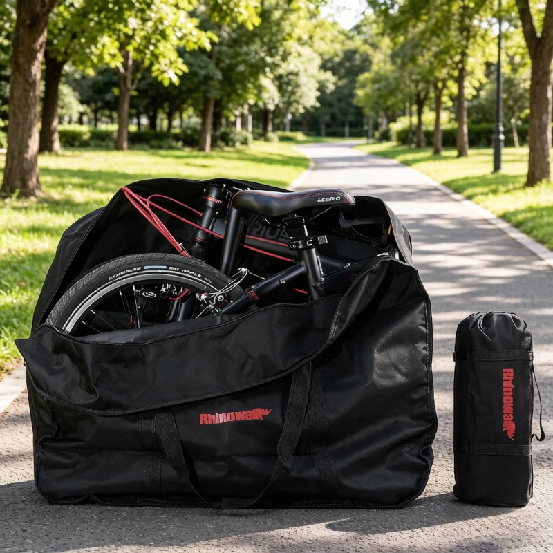 Folding Electric Bicycle Storage Bag 14 16 20 Inch Travel Carry Case Portable Pouch Tear Resistant Durable Scratch Proof