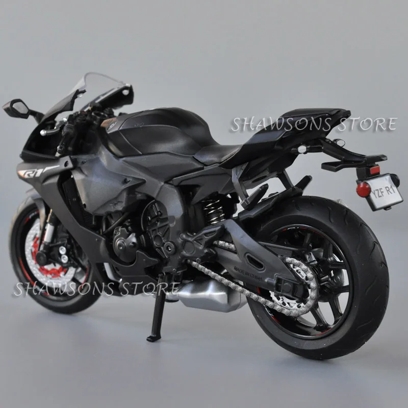 1:12 Scale Diecast Motorcycle Model Toys Yamaha YZF-R1 Sport Bike Miniature Replica Collectible