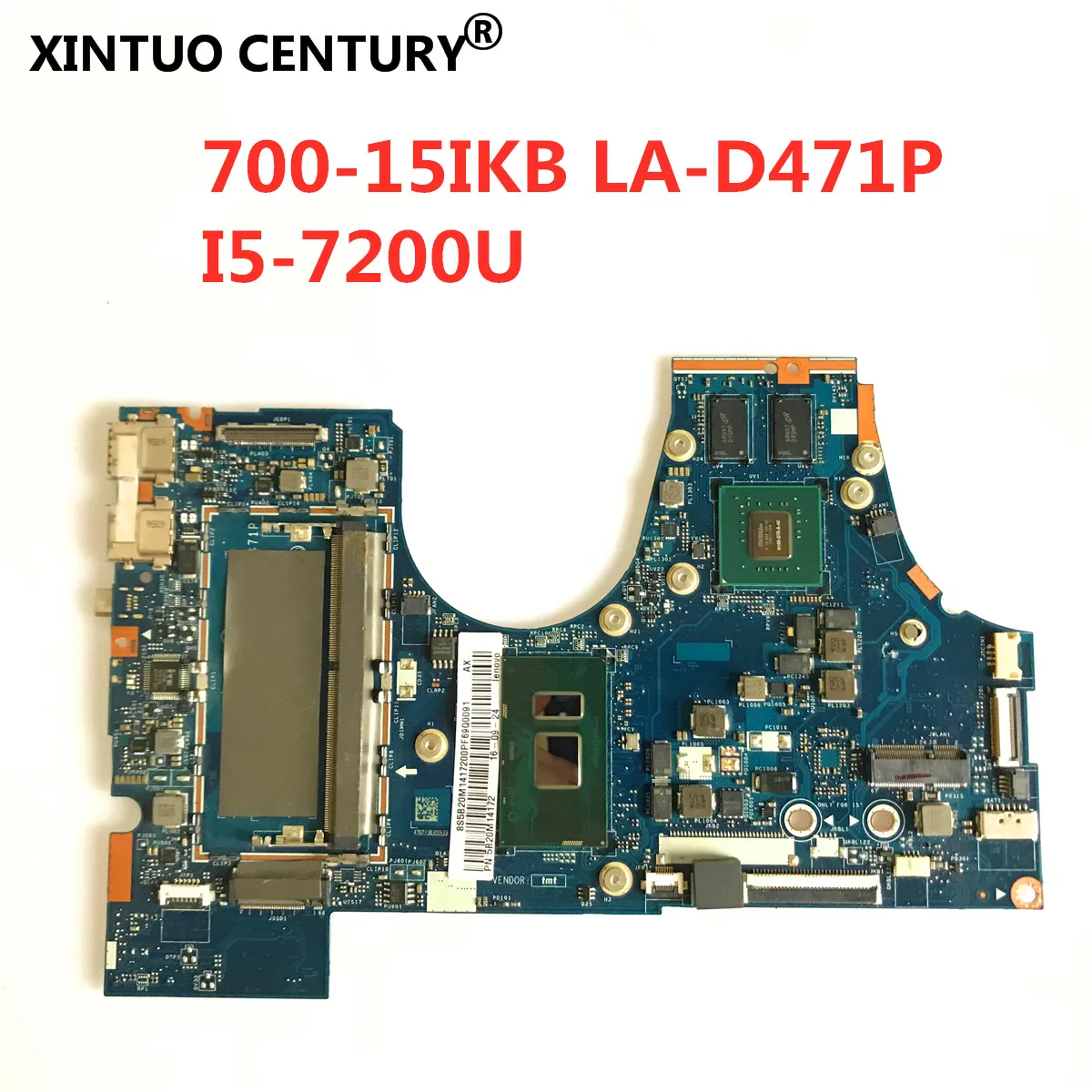 

For Lenovo Yoga 710-15ISK 710-15IKB 710-15ISK motherboard BIUY2_Y3 LA-D471P motherboard I5-7200U GT940M 2G 100% Test OK