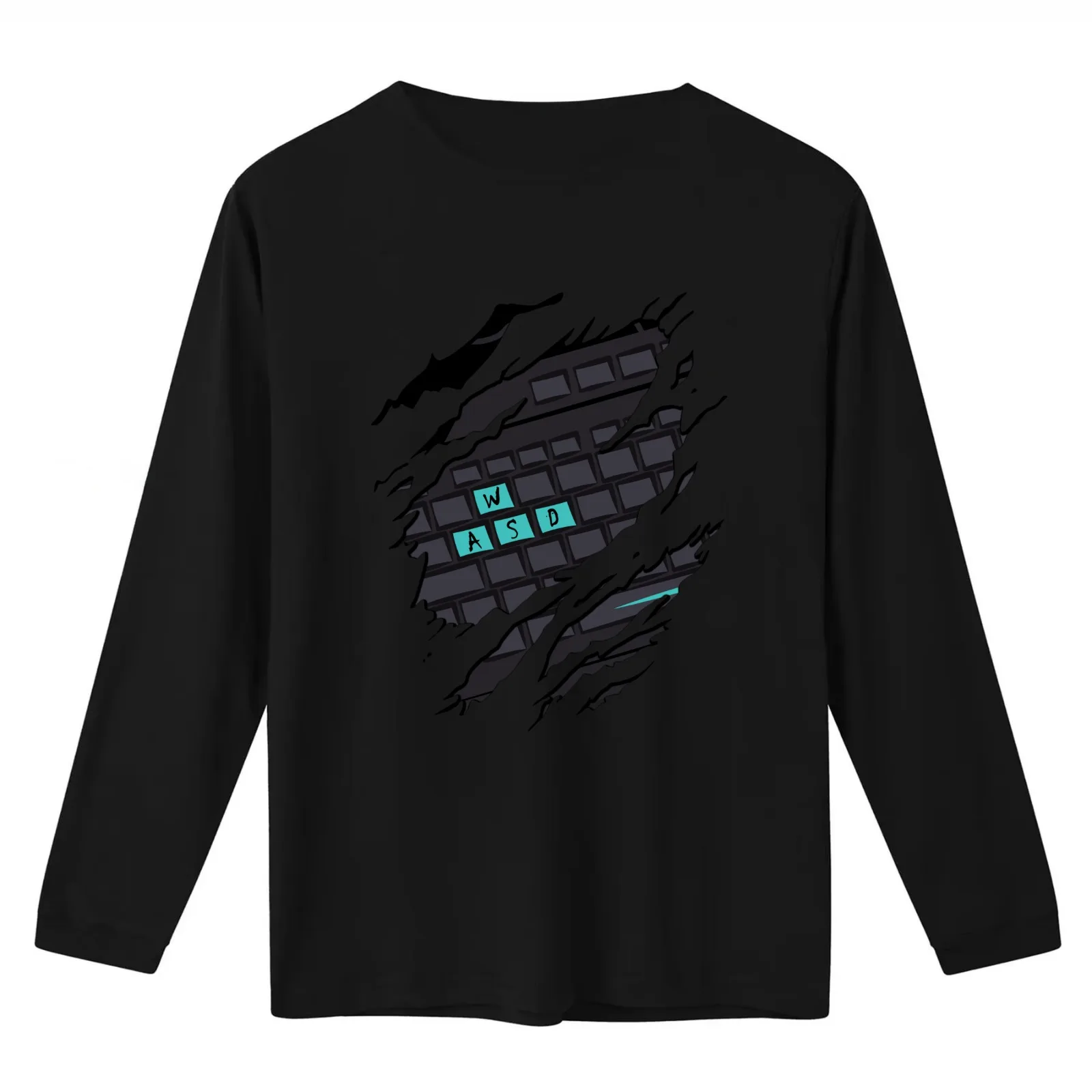 PC Gamer Within- WASD T-Shirt Summer Casual Cotton Tee Oversized Streetwear Tops Vintage Graphic Print Unisex Men Women