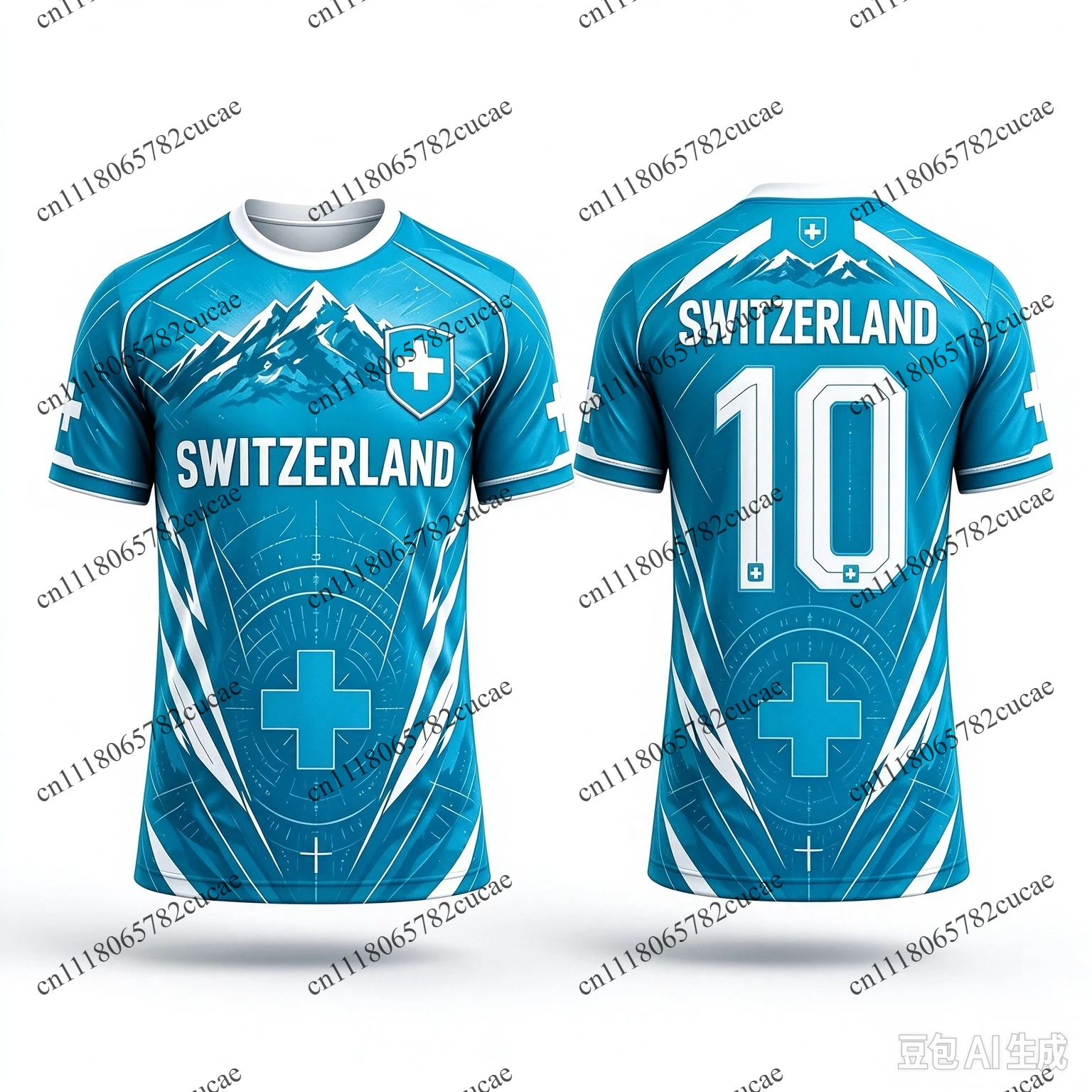 2026 Türkiye Amed SK 3D Printed Football Jersey Men Breathable Quick Drying Short Sleeved T-shirt Family Matching Clothing