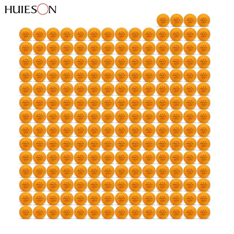 50/100/200 Uds./cartón Huieson G40 + pelotas de Ping Pong pelota de tenis de mesa de plástico ABS para entrenamiento profesional de palos