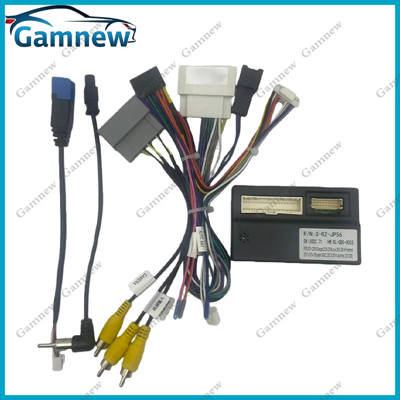 Car Wire Harness Adapter Power Cable Canbus Box Decoder For Dodge Journey Fiat Freemont Leap Chrysler 300C Dodge Charger