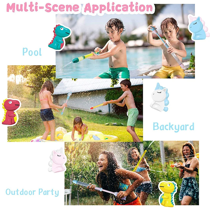 Parent-child Outdoor Interactive Beach Games Children's Pull-out Water Gun Summer Beach Play Water Fight Water Spray Plastic Toy