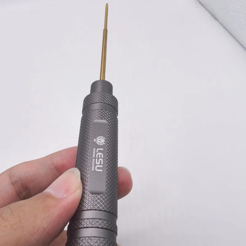 LESU 1,5-mm-Sechskant-Schraubendrehergriff, abnehmbares Metallwerkzeug, universell für RC-Modelle von Tamiya LKW, Bagger, Lader – Detail 2