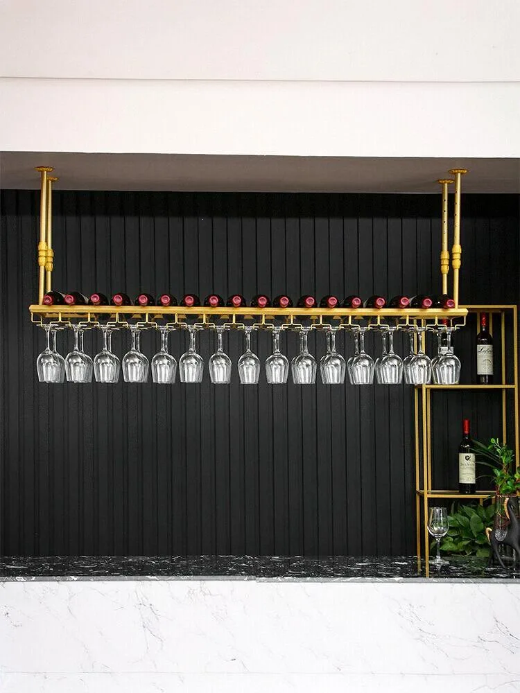 

Bar wine glass rack hanging red ornament creative wine rack red wine glass rack hanging upside down cup holder