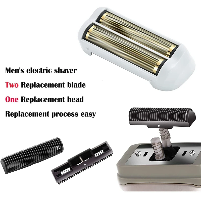 2 Pack Pro ฟอยล์เปลี่ยนเครื่องโกนหนวดและเครื่องตัดสำหรับ Andis 17150(TS-1) เครื่องโกนหนวด Profoil แบตเตอรี่ลิเธียมเปลี่ยน