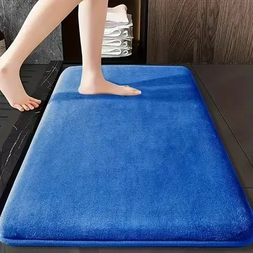 High Quality Fashion Absorbent Soft Floor Mat Non Slip Bath Mat Anti Slip Coral Velvet Bathroom Door Mat Home Decoration