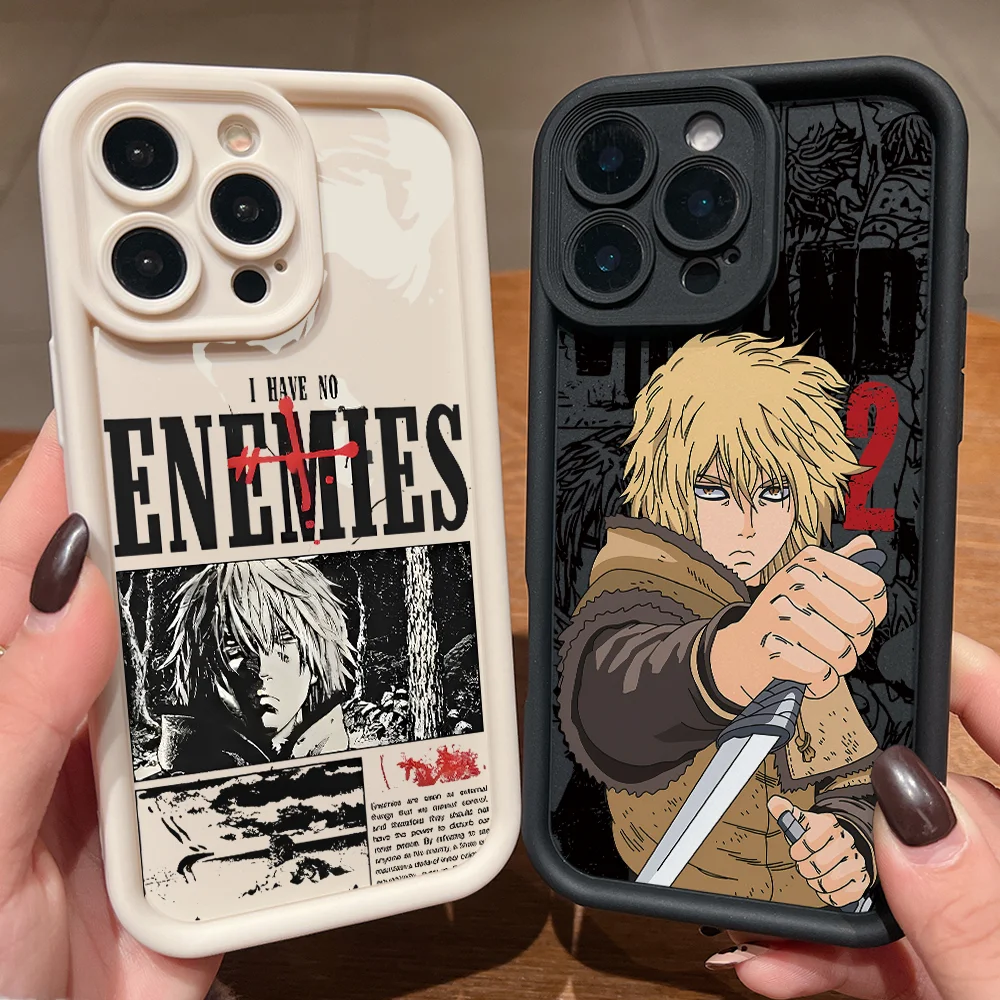 VINLANDs SAGAs Karlsefni Handyhülle für Apple iPhone 17 Air 16 16e 15 14 Plus 13 12 11 Pro Max X Xs XR 8 Weiche TPU-Schutzhülle