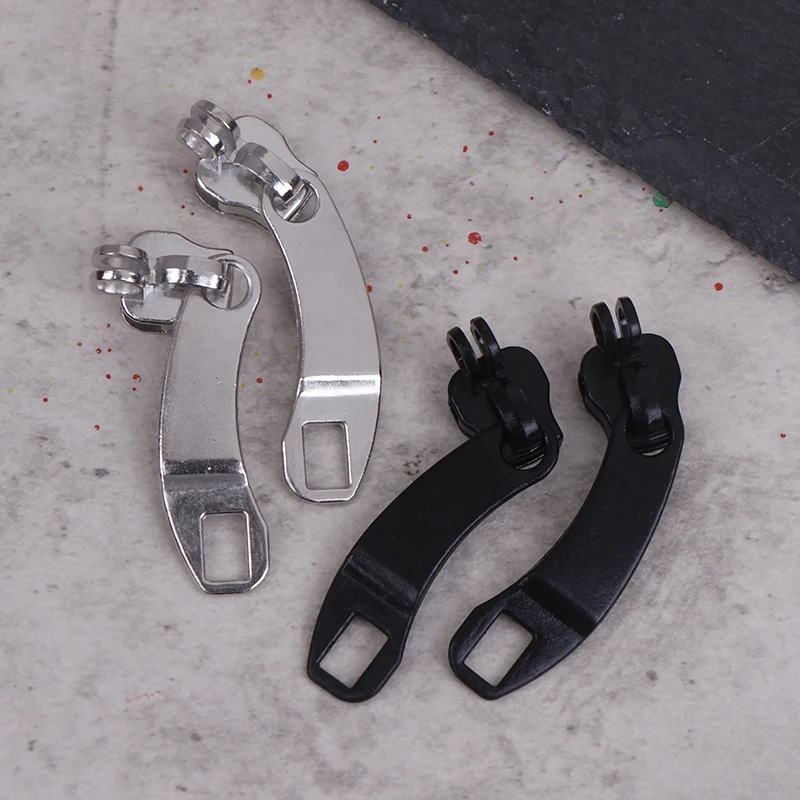 5Pairs 8# Zipper Head With Lock Hole For DIY Clothes Suitcase Backpack Zip Puller Repair Kit DIY Sewing Material