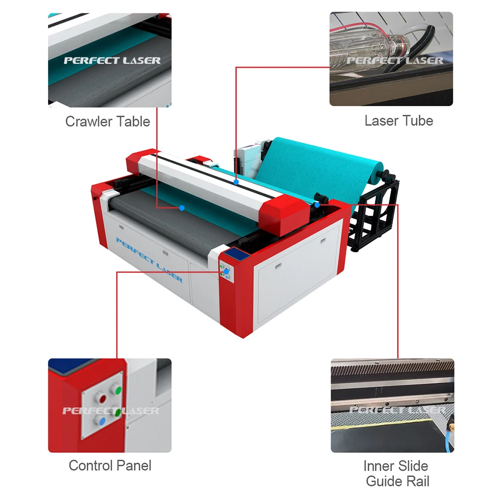 Perfect Laser CO2 Laser Engraving Cutting Machine Large Format Automatic Cutter Engraver for Leather Wood Acrylic Plastic