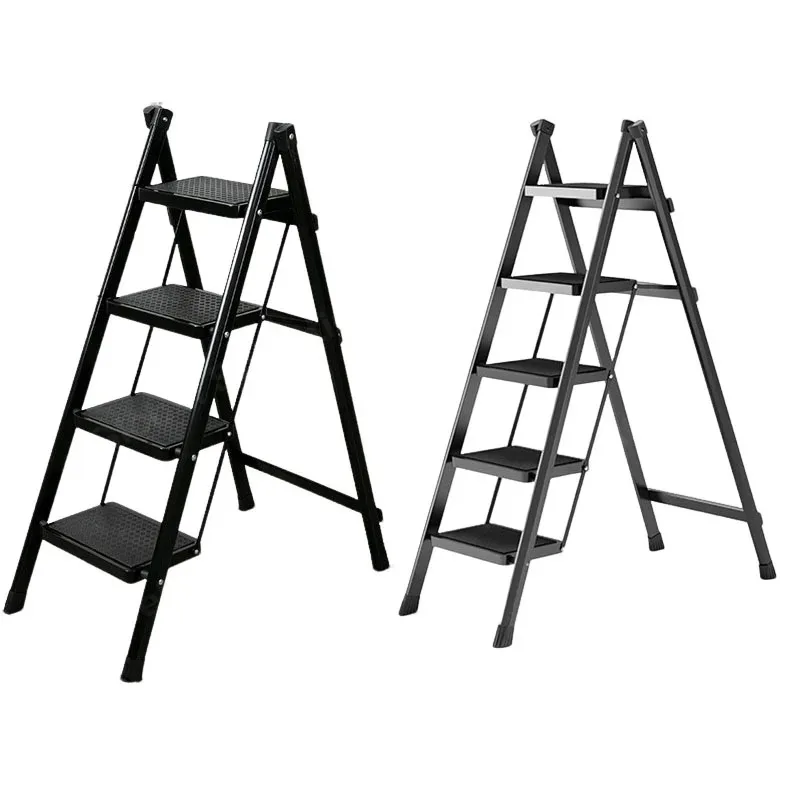 Portable Ladder Multifunction School Chair Office Chairs 4 Step Ladder Folding Step Stool Multi-use Kitchen Ladder for Home