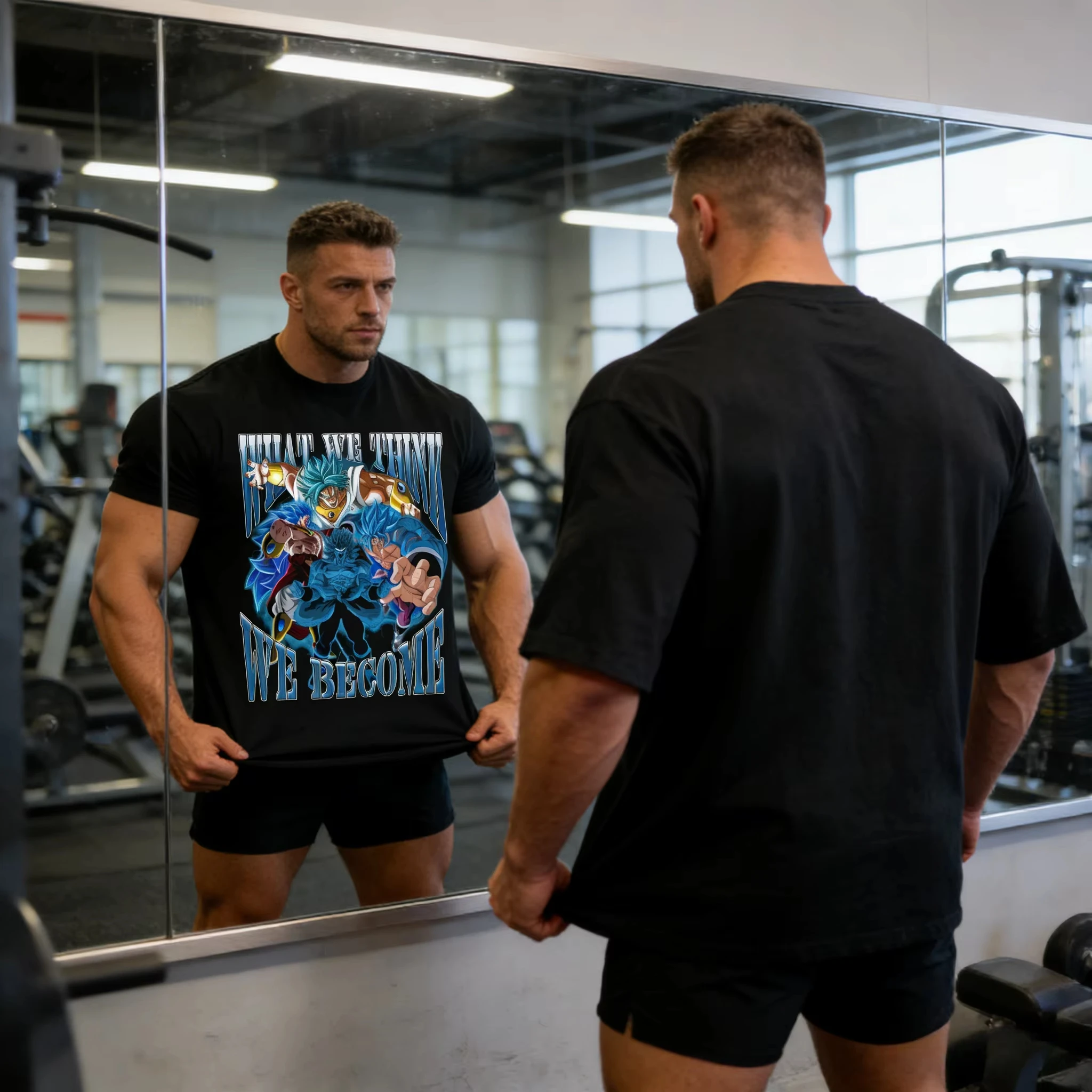 

Новая футболка Dragon Ball Fitness 2026 года — из чистого хлопка, свободного кроя, в ретро-стиле, с классическим принтом, для мужчин и женщин