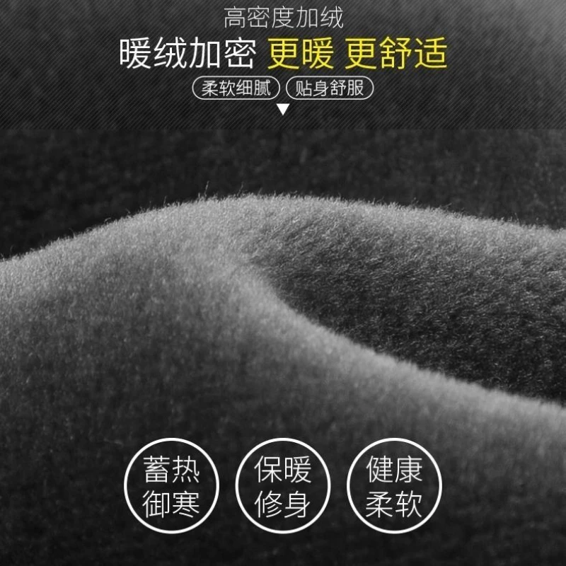 Conjuntos de Calzoncillos largos de invierno para hombre, Tops y pantalones súper gruesos con cuello redondo para mantener el calor, conjunto de ropa interior térmica suave y cómoda de lana